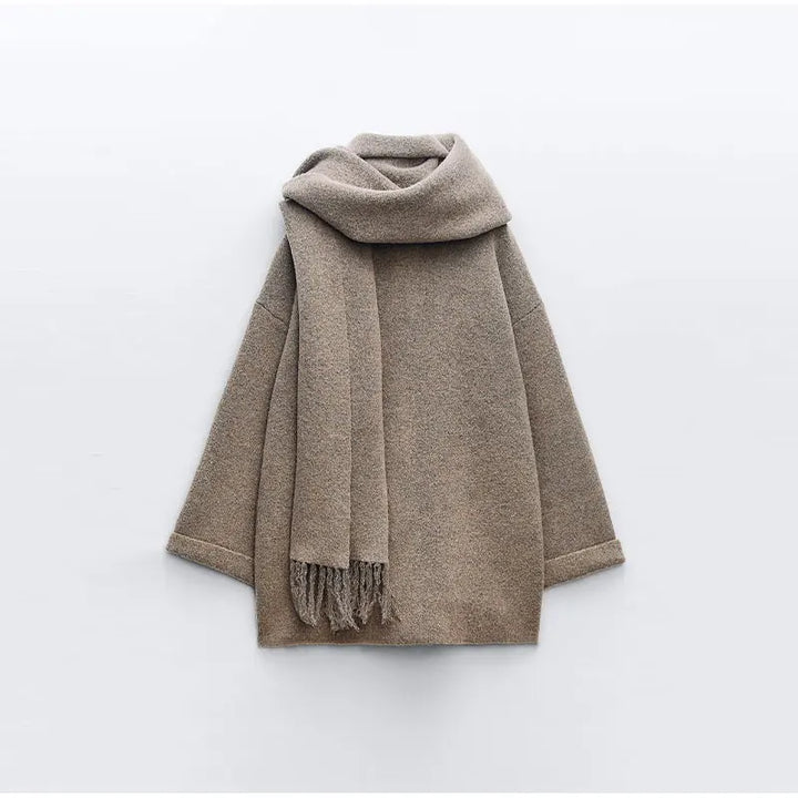 Drune | Modischer Mantel mit Schal