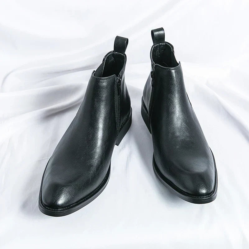 Drune | Lederstiefel mit Reißverschluss