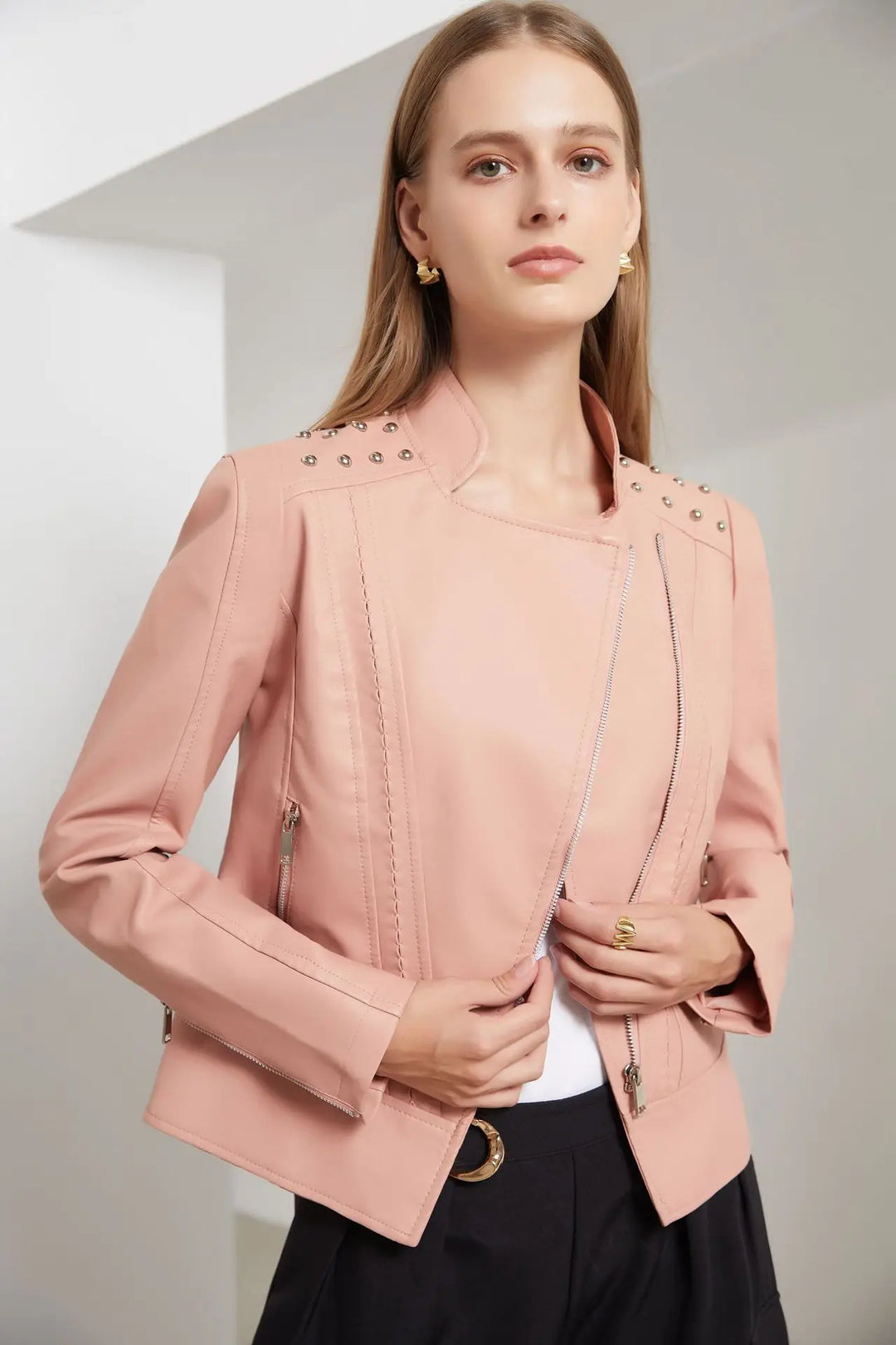 Drune | Slim-Lederjacke Damen