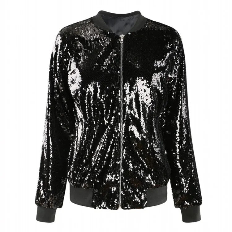Drune | Bomberjacke mit Pailletten