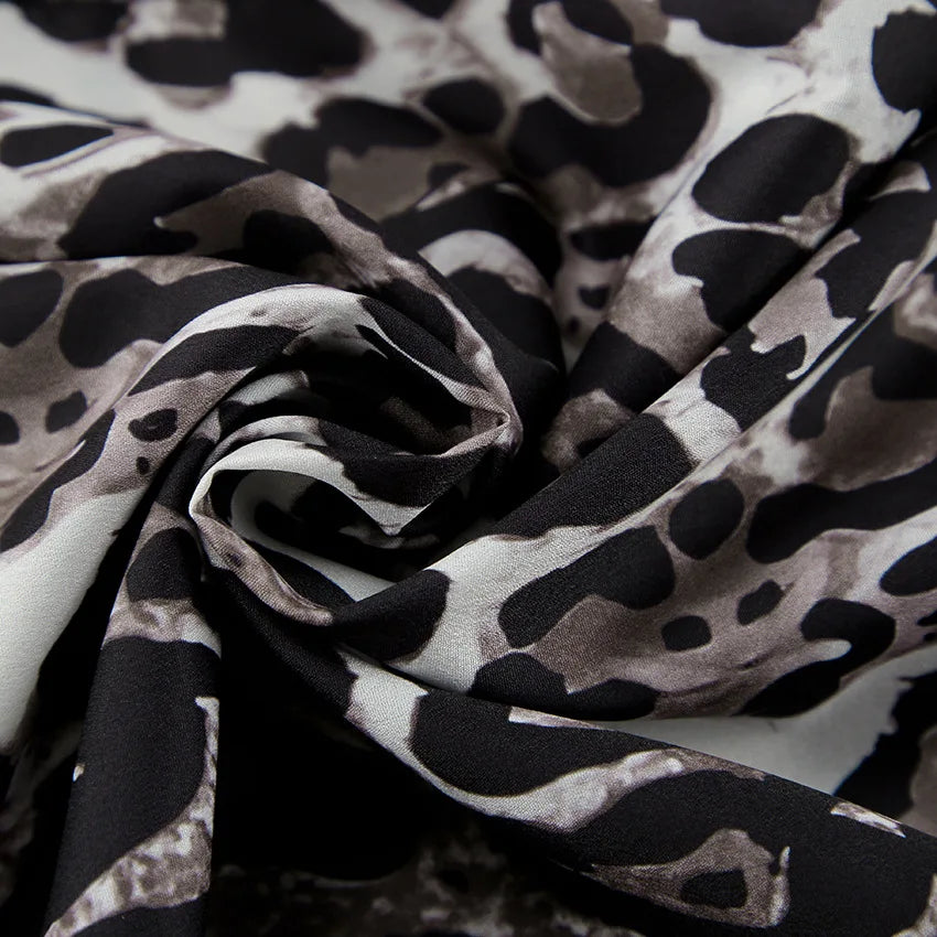 Drune | Weite Hose mit Leopardenmuster