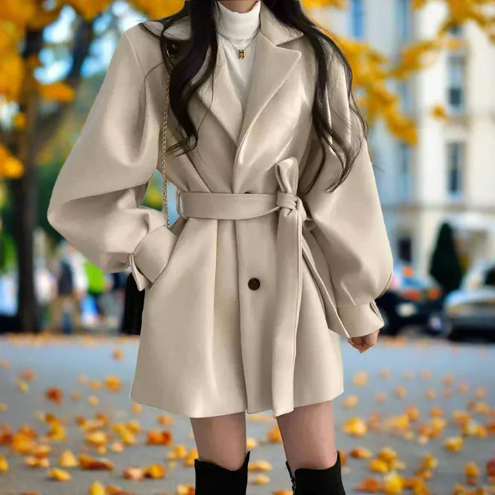 Drune | Langer Damen-Trenchcoat mit Gürtel - Zeitlose Eleganz