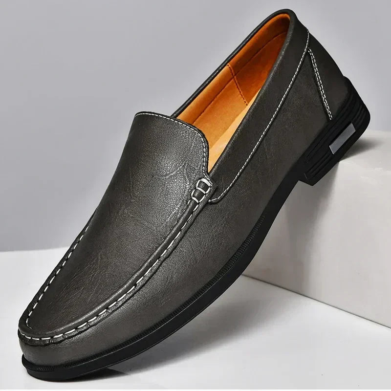 Drune | Stilvolle Slip on Büro Leder Männer Schuhe