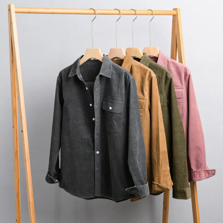 Drune | Langarm Overshirt Aus Weichem Denim
