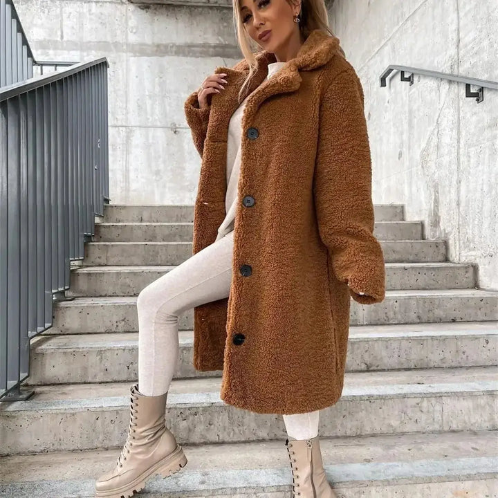 Drune | Lange Jacke mit Weichem und Strukturiertem Druck