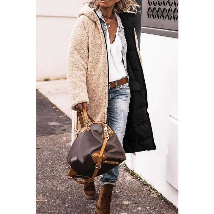 Drune | Warme Lange Jacke mit Kapuze