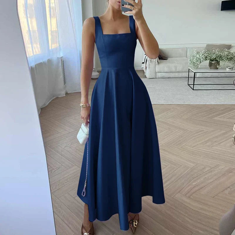 Drune | Modernes Ärmelloses Maxikleid mit Hoher Taille für Frauen