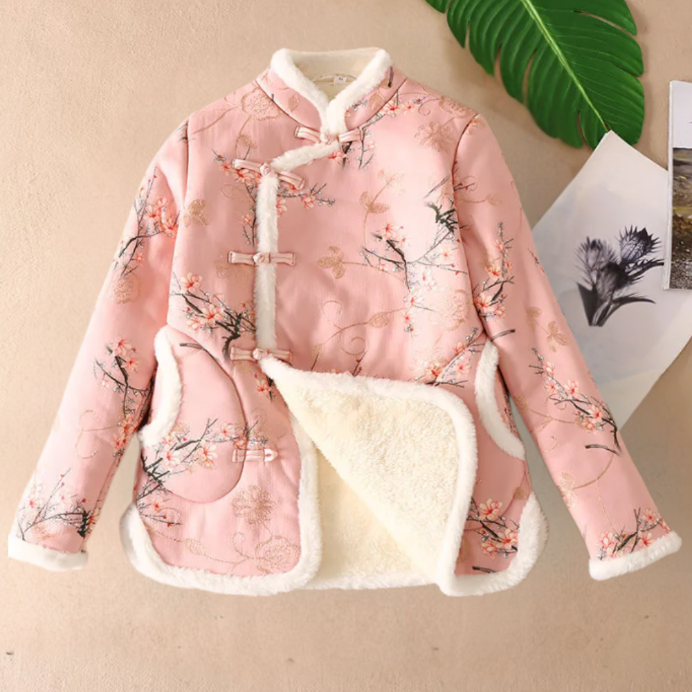 Drune | Warme Blumenjacke für Damen