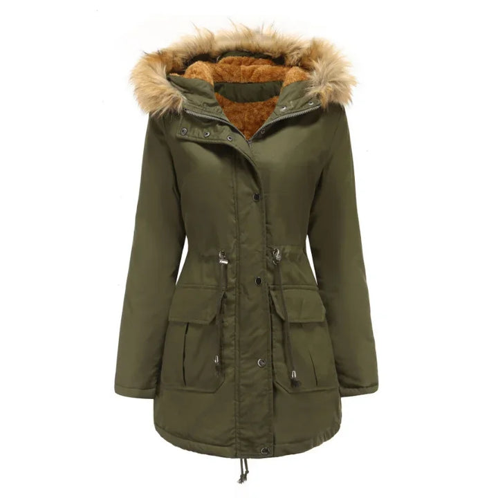 Drune - Lange Parka mit Pelz