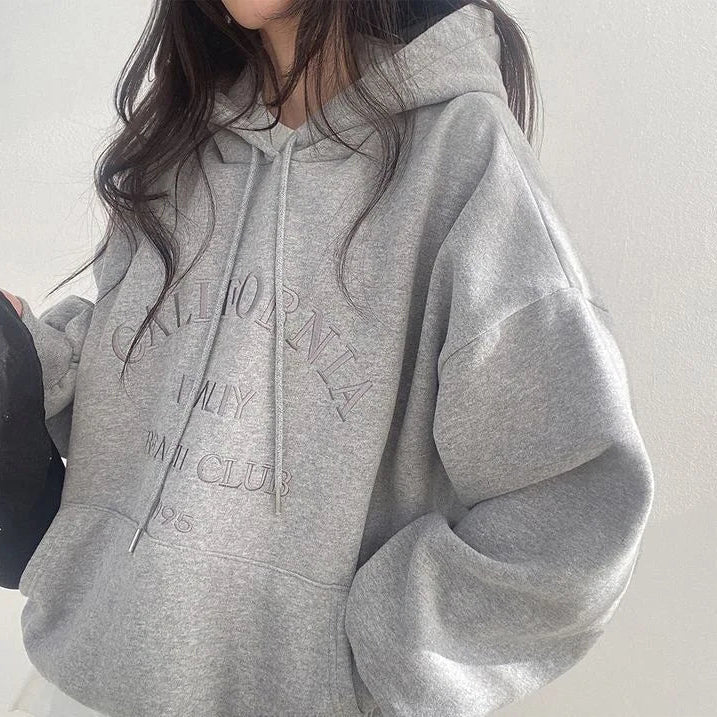 Drune | Oversized Damen Hoodie Mit Stickerei