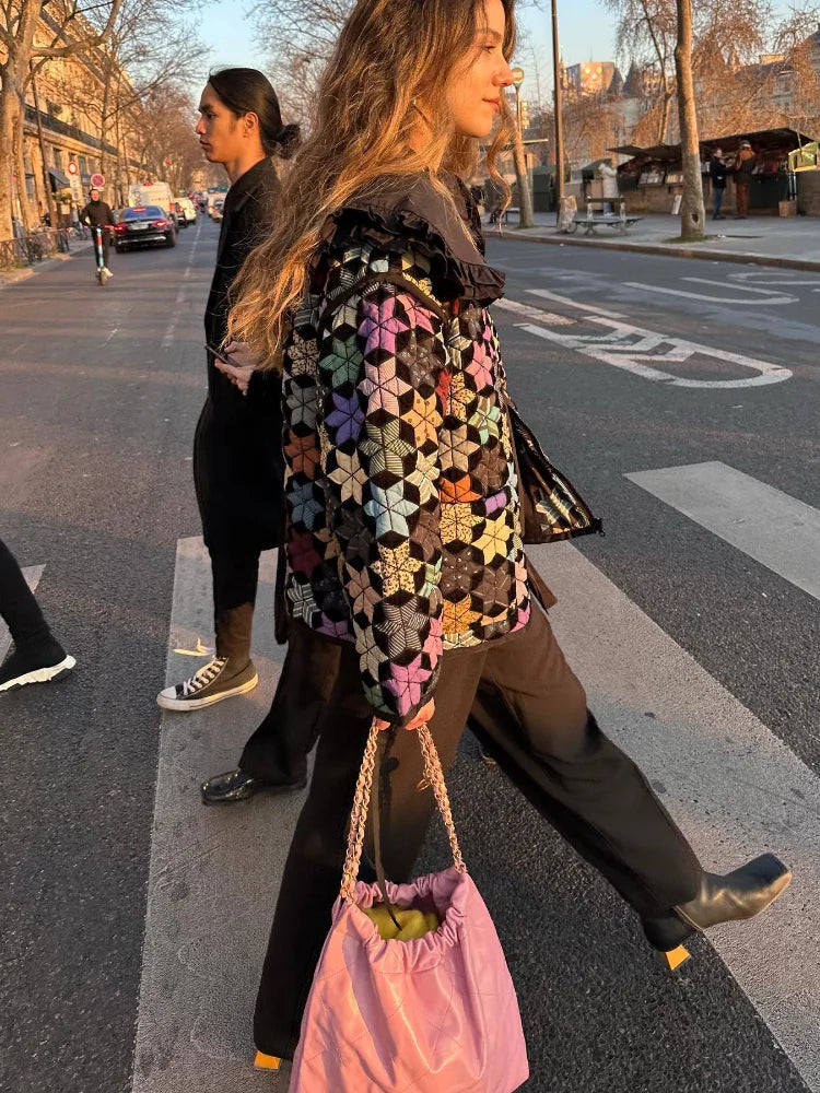 Drune | Stil Mehrfarbe Steppjacke