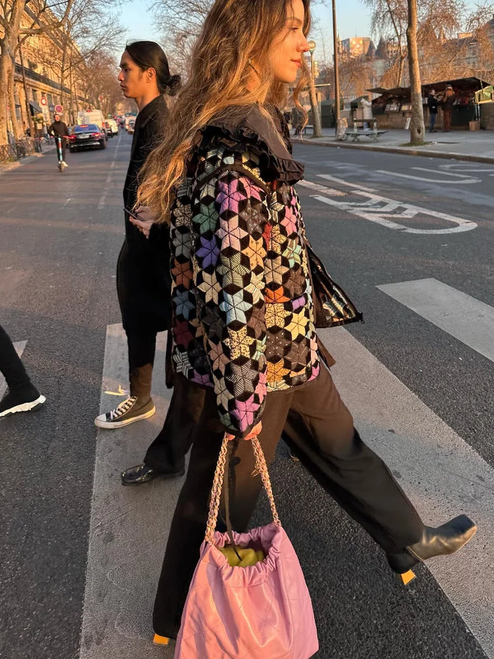 Drune | Stil Mehrfarbe Steppjacke