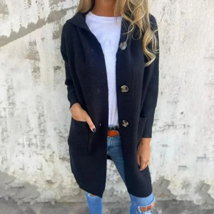 Drune | Langer Knopf Cardigan