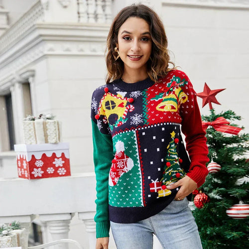 Drune | Warmer Weihnachtspulli für Frauen, bequem und festlich