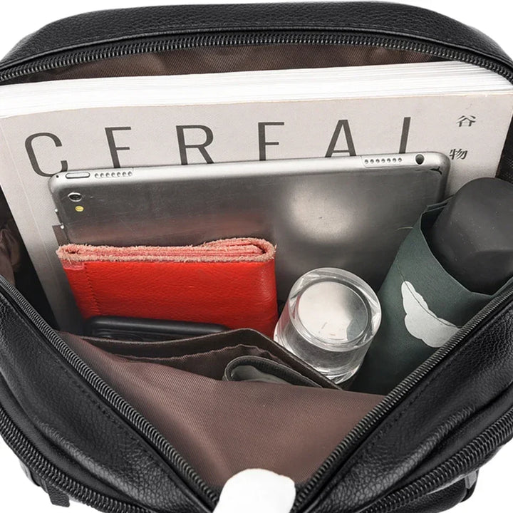 Drune | Anti Diebstahl Lederrucksack Für Damen Mit Großem Fassungsvermögen