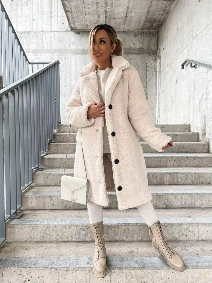 Drune | Lange Jacke mit Weichem und Strukturiertem Druck
