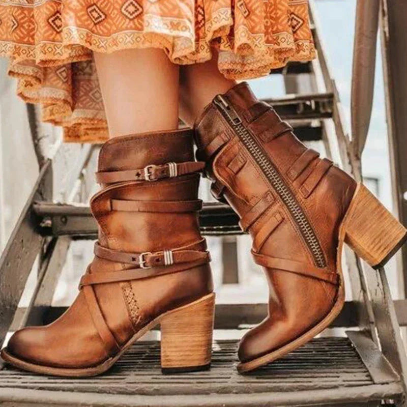 Damen Retro Stiefel
