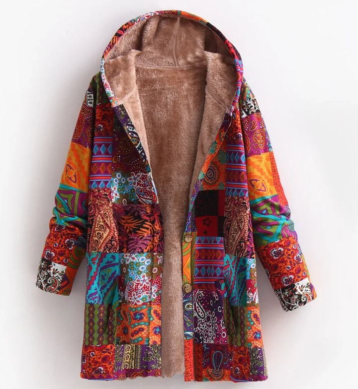Drune | Fleece Jacke für Damen - Mit Kapuze