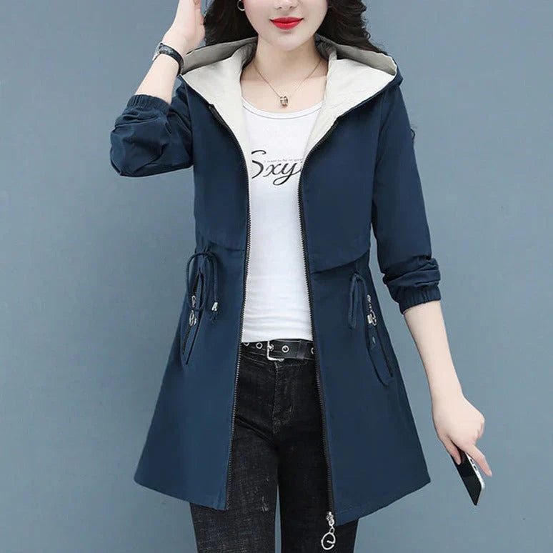 Drune | lange windbreaker-jacke