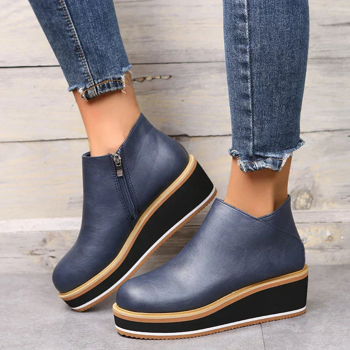 Drune | Stiefeletten mit Reißverschluss und Plateau