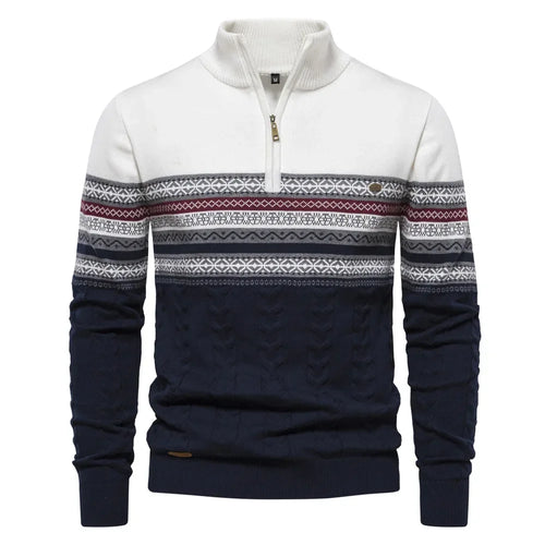 Drune - Wärmender Strickpullover mit Halbem Rollkragen