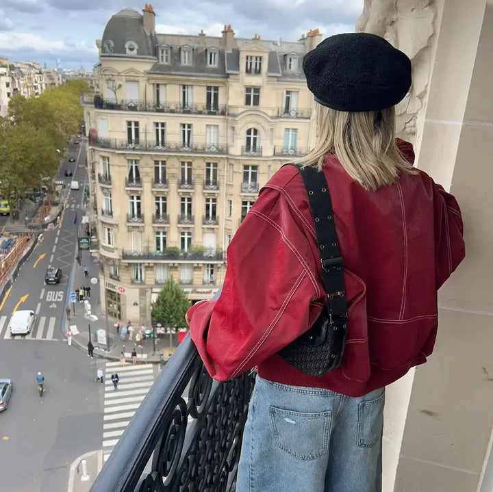 Drune | Übergröße Herbst Lederjacke