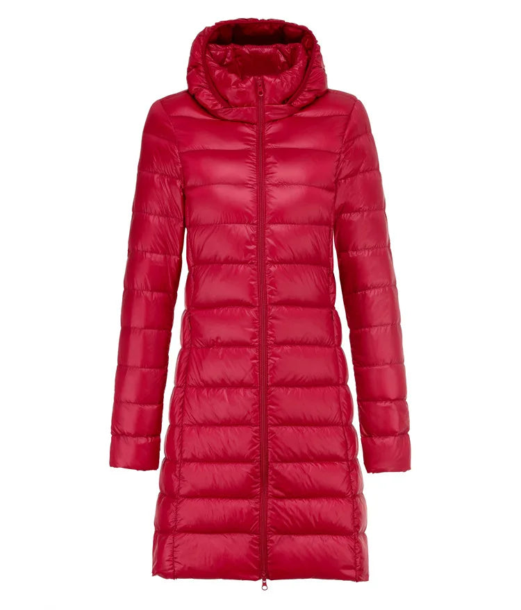 Drune | Lange Daunenjacke