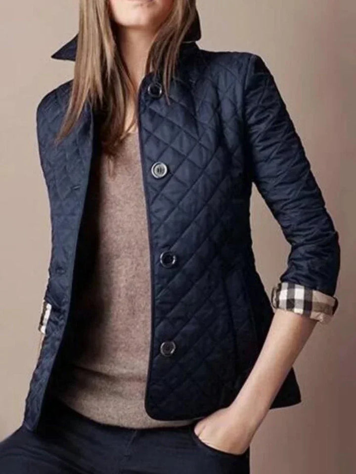 Drune | Diamantsteppung Knopfleiste Winterjacke