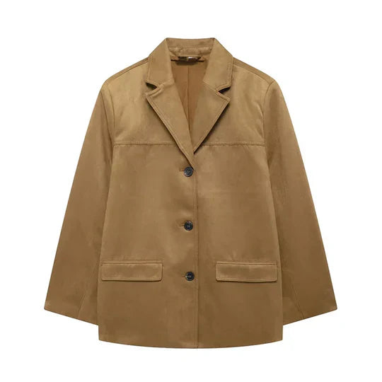 Drune | Retro-Braune Damenjacke