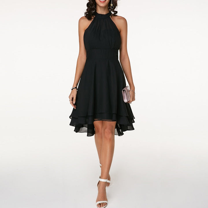 Drune | Lässiges Ärmelloses Rüschenkleid mit Rundhalsausschnitt