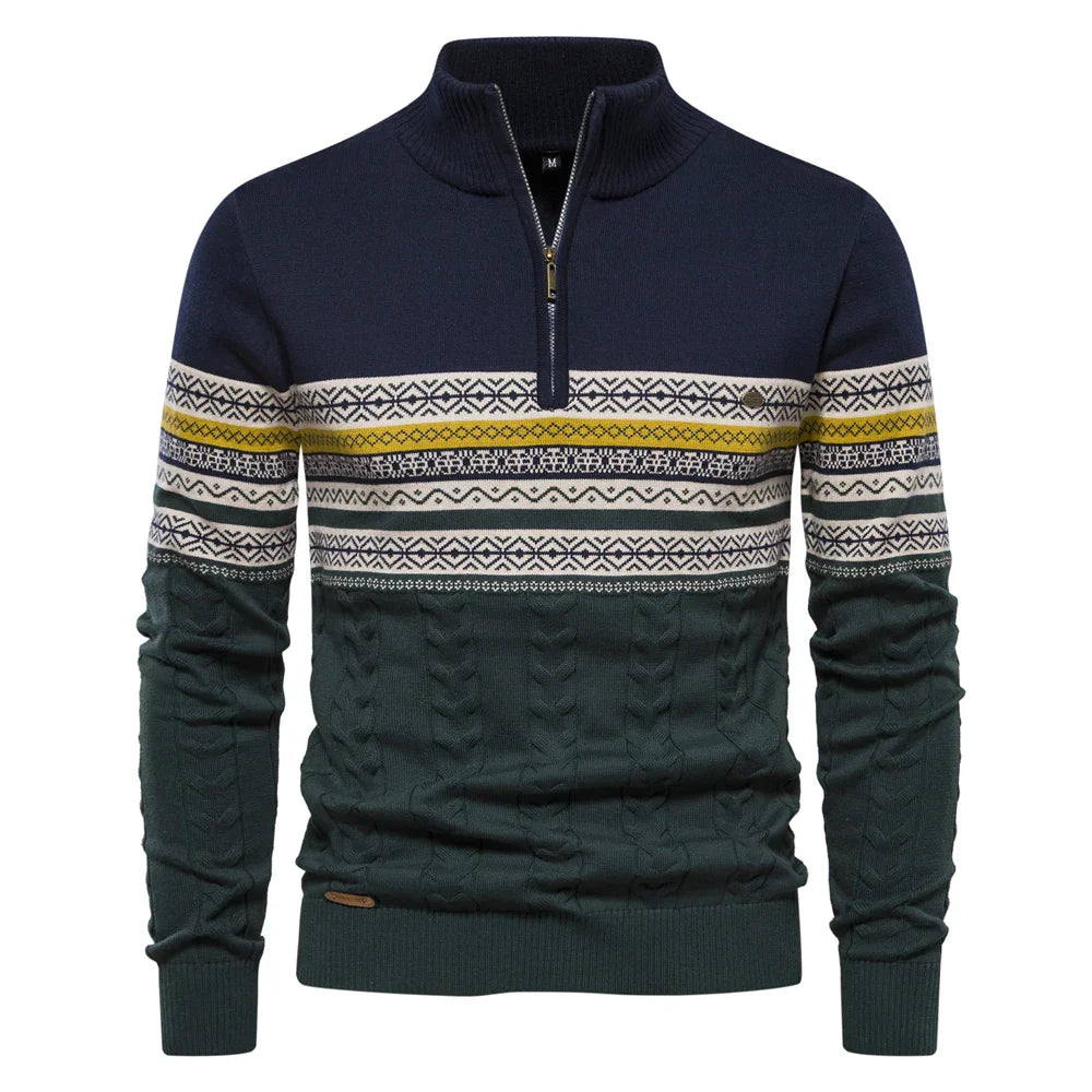 Drune - Pullover mit Retro-Muster