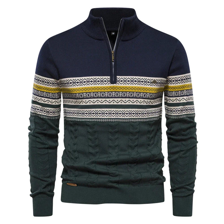 Drune | Sweatshirt - Herren Retro-Muster Sweatshirt mit bequemem und einzigartigem Design