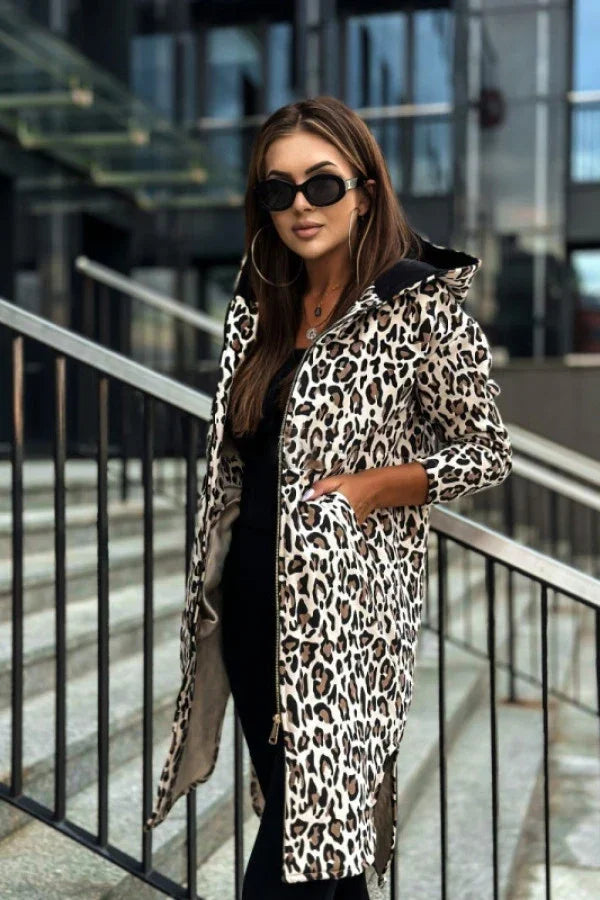 Drune | Leopardenmuster Trenchcoat