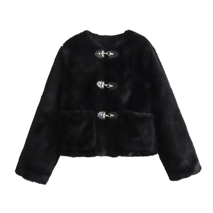 Drune | Frühling-Fleecejacke mit O-Kragen