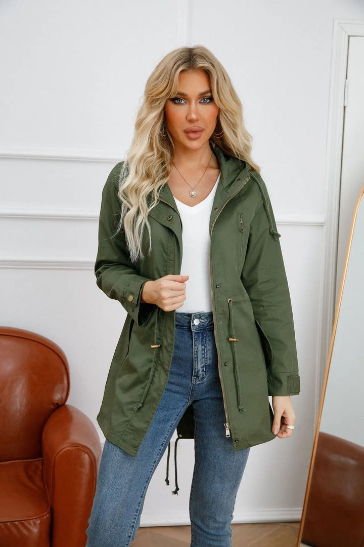 Drune | Baumwoll Trenchcoat Mit Kapuze
