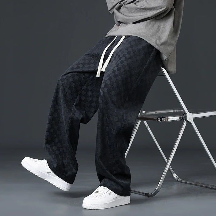 Drune | Stylische Jogginghose Mit Karomuster
