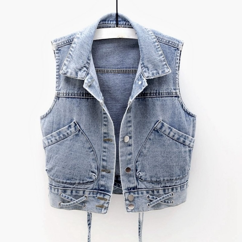 Drune - Klassische Denim Jeansweste