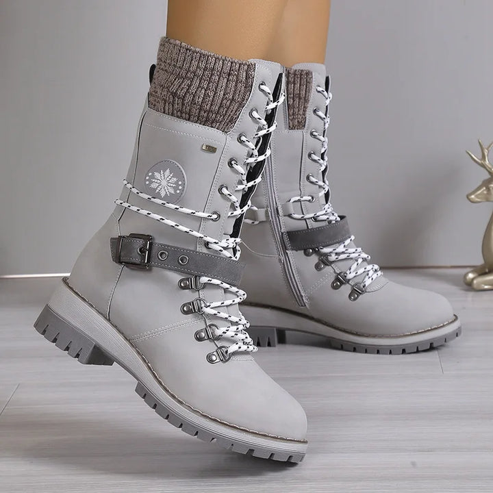 Drune | Modische Schnürstiefel mit Plateau und dicker Sohle