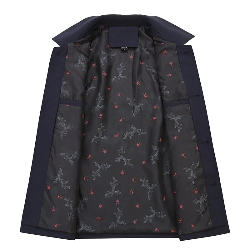 Drune | Veganer Freizeitjacke mit aufgesetzten Taschen und Knöpfen
