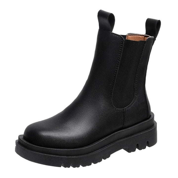Drune Damen Ritterstiefel - Kniehohe Stiefel im Retro-Stil mit robustem Absatz