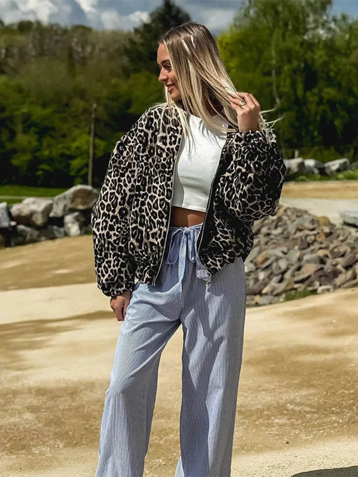 Drune | Jacke mit Leopardenmuster für Damen