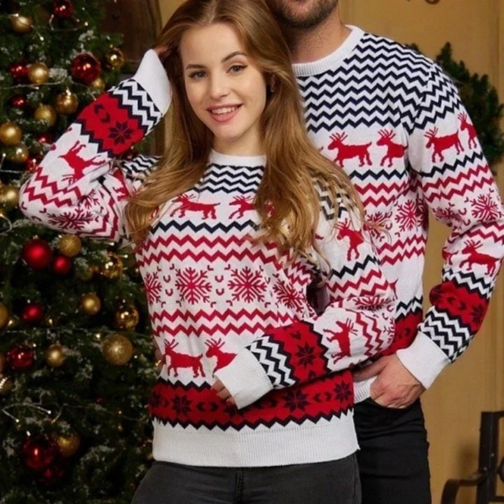 Drune - Hässlicher Weihnachtspulli - Gemütlicher Strickpullover im skandinavischen Stil