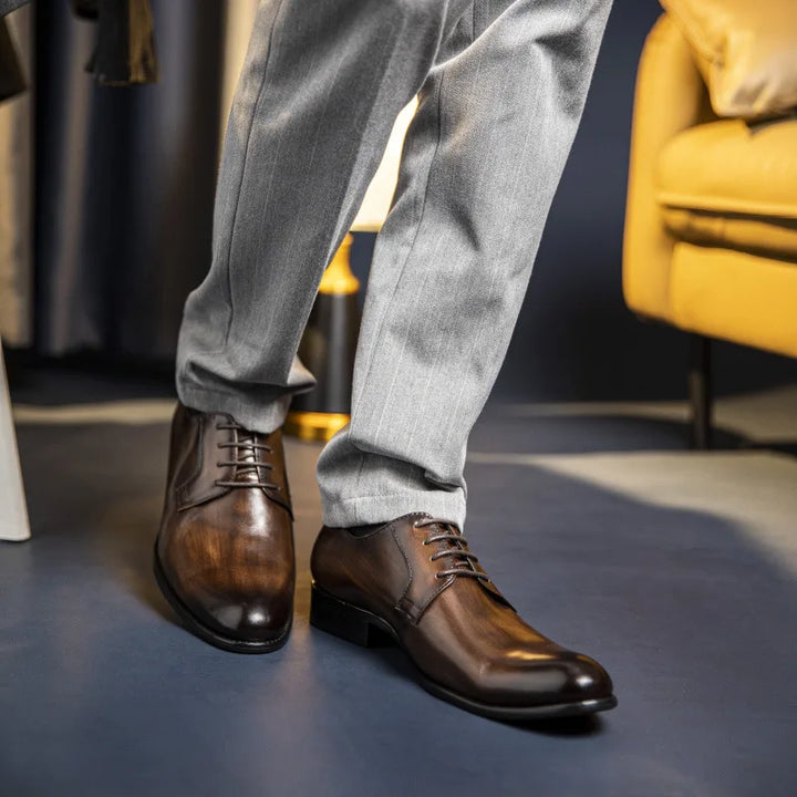 Drune | Schnürschuhe Italiano Derbi Leder Anzugschuhe Herren