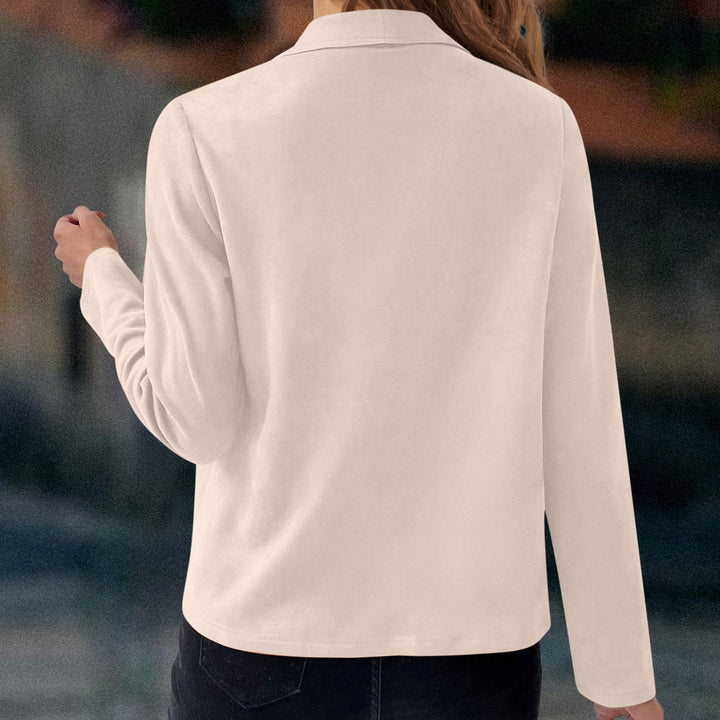 Drune | Elegante Wasserfalljacke mit Reißverschlussdetails