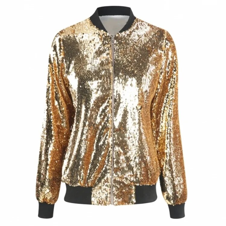 Drune | Bomberjacke mit Pailletten