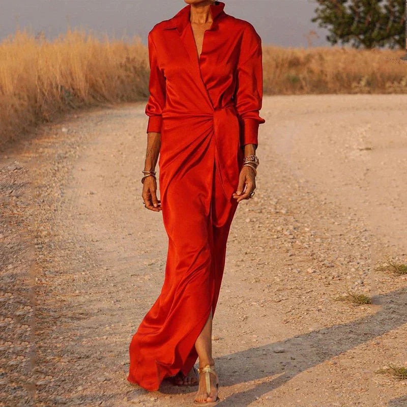 Drune | Elegantes Sommerkleid mit Wickelausschnitt für Damen