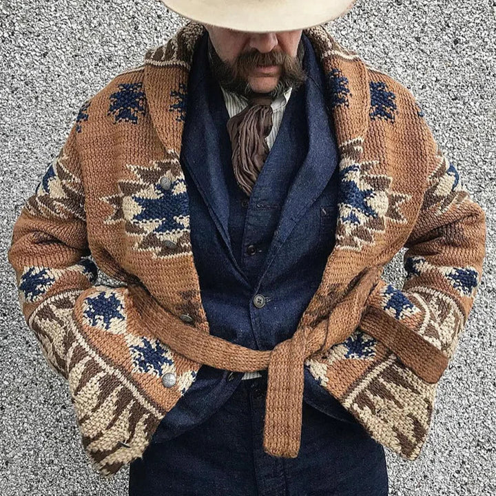 Drune | Dicke Retro-Strickjacke für Männer