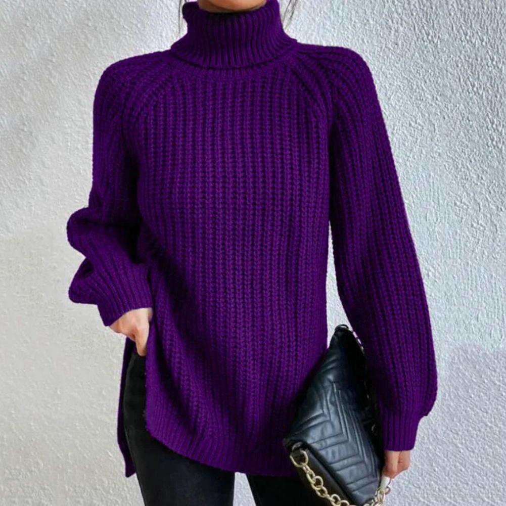 Drune | Weicher Baumwollrollkragenpullover für Frauen