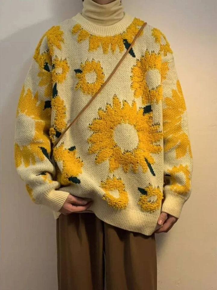 Drune - Herren-Baggy-Pullover für Frühling und Herbst im japanischen Retro-Stil