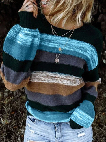 Drune | Gestreifter Strickpullover